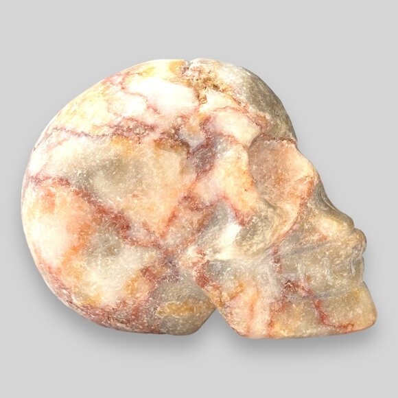 Hand-Carved Marble Skull 62g Meditation Dream Remembrance Potential NWOT - Picture 9 of 10